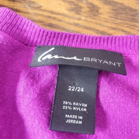 Lane Bryant purple Lightweight sweater  size 22/24 - Picture 6 of 6